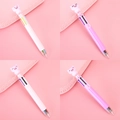 Simpatica penna a sfera a 10 colori con decorazione maialino rosa per cancelleria - Serie Maialino