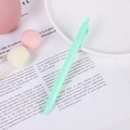 Minimalist mint green retractable 0.5mm gel pen with a matte finish and pocket clip - 0.5mm / Green
