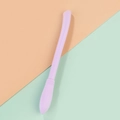 Creative lavender broom-shaped gel pen in macaron color on two-tone pastel background - Broom Style / Purple