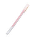 Minimalist frosted semi-transparent gel pen with a modern pink ink refill and sleek pen clip - Matte Transparent With Red Ink
