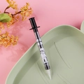 Penna gel a forma di siringa con skater cartoon e testo su vassoio verde chiaro - Sport Felice (Trasparente Nero)