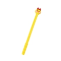 Schattige gele cartoon eend gelpen met 0,5 mm punt en roze strik accessoire - Strik Eend