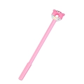 Penna gel rosa creativa con decorazione a forma di orso ciambella per scuola e ufficio - Orsetto Rosa