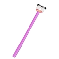 Penna gel viola con panda donut e decorazione 3D creativa per studenti e ufficio - Panda Viola