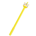 Penna gel creativa a forma di unicorno giallo con un simpatico topper a ciambella - Unicorno Giallo Capelli Colorati #2