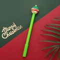 Penna natalizia con cucciolo di cartone animato e fusto verde per regali di festa - Fusto Verde Cane con Albero di Natale