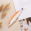 Penna a sfera creativa a forma di pesce realistico con design arancione e bianco - Arancione
