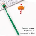 Christmas reindeer gel pen in green with 13g weight and 22.3cm length for holiday gifts - Christmas Reindeer