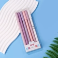 Lot de 6 stylos gel couleurs Morandi, tons pastel violet et rose, finition mate - Boîte Violette Lot de 6 Stylos / 0.5mm