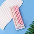 Lot de 6 stylos gel Morandi dégradé rose avec motifs animaux mignons en boîte - Boîte Rose Lot de 6 Stylos / 0.5mm