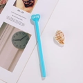 Penna creativa azzurra a forma di cuore con scritta LOVE bianca per cancelleria - Blu