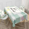 Waterdicht tropisch tafelkleed met flamingo-, ananas- en bladpatronen - 40x70cm / Verse Streep Flamingo (ZB017-2)