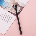 Creative black little devil gel pen with cute cartoon monster head for students - White-Eyed Little Devil / 0.5mm
