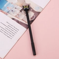 Creative black ink gel pen featuring a cute black little devil monster topper - Yellow-Eyed Little Devil / 0.5mm
