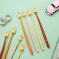 Cartoon Panda Stressabbau-Stifte mit bunten Schäften und süßen 3D-Bären-Aufsätzen - Capybara Wackelstift (Zufällige Stile) / 0.5mm