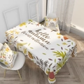 Nordische Tischdecke aus Baumwolle und Leinen mit herbstlichem Wald-Ahornblatt-Druck - Wald-Pflanzen (ZB029-4) / 40*70cm