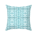 Close-up of geometric tribal pattern and fabric texture on blue square pillowcase - 45x45CM (No Core) / Bohemian Style Texture (TPR438-11)