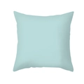 Detail of blue geometric pillowcase with peach skin velvet texture and square design - 45x45CM (No Core) / Mint Green Simple Style (TPR438-14)