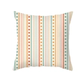 Peach skin pillowcase with geometric colorful dot stripes on white background - Colorful Vertical Polka Dots (TPR435-14) / 45x45cm