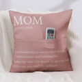 Funda de cojín rosa palo para mamá con bolsillo y estampado de definición - Definición de Sustantivo-Madre (KDBZ002-2) / Rosa Loto (Estilo MOM)