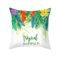 Tropical SUMMER peach skin pillowcase with colorful flower and palm leaf prints - Tropical SUMMER Floral (TPR462-11)