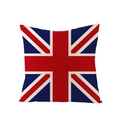 Federa quadrata con stampa Union Jack britannica in tessuto di poliestere testurizzato - Stile Classico Union Jack (JYM012-1)