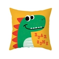 Gelber Kissenbezug mit Cartoon-Dinosaurier-Motiv und ROARSOME Schriftzug Motiv - Roarsome Gelber Dinosaurier (TPR474-18)