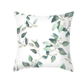 Square peach skin pillowcase featuring a fresh watercolor eucalyptus leaf print design - Watercolor Eucalyptus (TPR472-6) / 45x45CM (No Core)