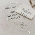 Detail of silver multi-layer snake chain necklace with slider ball and engraved pendant - Silver Adjustable Double Layer Necklace