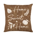 Thanksgiving Kissenbezug mit Home Sweet Home Text und herbstlichen Kürbis-Prints - Home Sweet Home (JYM457-2)
