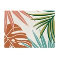 Tropical monstera leaf floral print placemat in morandi tones for table decor - Tropical Monstera Leaf (CD107-9)