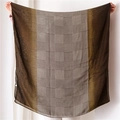 Japanese style gradient houndstooth scarf with lightweight long shawl design - One Size / Yellow