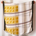Klassieke Britse zijden sjaal met koetspatroon gebruikt als zonwerende omslagdoek - 180*90CM / Geel