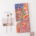 Bohemian paisley print scarf with pink tassels shown on a minimalist white backdrop - 180*100cm / Main Image Color (Bohemian Print)
