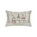 Federa natalizia rettangolare con scritta Merry Bright e decorazione stampa pupazzo - 30*50cm (Imbottitura non inclusa) / Motivo Pupazzi di Neve Merry Bright (JYZ023-9)
