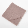 Close-up of lightweight mercerized cotton scarf showing fine texture and hemmed edges - 110*110 / Light Khaki