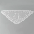Weißer spitzen dreieckiger mantilla schleier blumen bestickte kirche kopfbedeckung mode schal - 115*50cm / Weißer Spitzen-Lourdes-Bestickungsstil (SJJ098-2#)