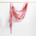 Ethnic marble pattern cotton headscarf with pink and red flowing sand texture design - 180cm x 70cm / Pink Marble Quicksand Pattern (YW447-1#)