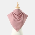 Lotus pink chiffon hijab with rhinestone embellishments displayed on a mannequin - 4# Dusty Purple