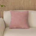 Pink corduroy throw pillow cover with a unique windmill pattern on a cozy beige sofa - 40*40cm / Single Pillowcase / Elegant Pink