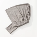 Medium grey modal stretch under-scarf hijab cap with elastic band and stitching detail - Dark Gray