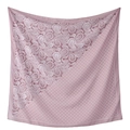Elegante oudroze vierkante sjaal met gemengde paisley- en stippenpatronen. - 110*110cm / 2#