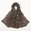 Sciarpa in chiffon leopardata da donna in tessuto morbido e molto traspirante - Leopardo Beige (2#)