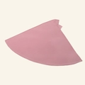 Detail of light pink Muslim prayer skirt showing wide semi-circle cut and smooth fabric - Dusty Pink (4#)