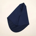Navy blue crystal linen hijab loose headwrap for Muslim women in flat lay view - One Size / 3# Navy Blue