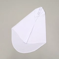 Solid white crystal linen modest hijab headscarf in loose fit for women - One Size / White