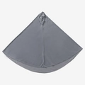 Grey long khimar headscarf made of soft fabric with an elegant semi-circular drape - Dark Gray (12#)
