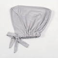 Elastic modal cotton inner hijab cap in light grey with decorative side ties - Light Gray (5#)