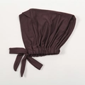 Elastic modal cotton hijab inner cap with adjustable ties in dark brown color - Coffee (6#)