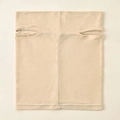 Beige breathable modal neck gaiter with ear loops for face protection and comfort - 26*23cm / Beige